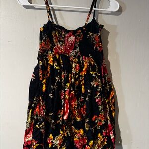 Xhilaration Floral Dress - Black and Red